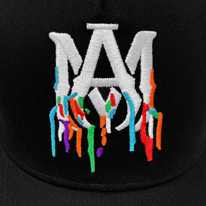 Luxuriöse Amiri Designer Baseballkappe Schwarz – Stilvoller Streetwear-Look mit Logo