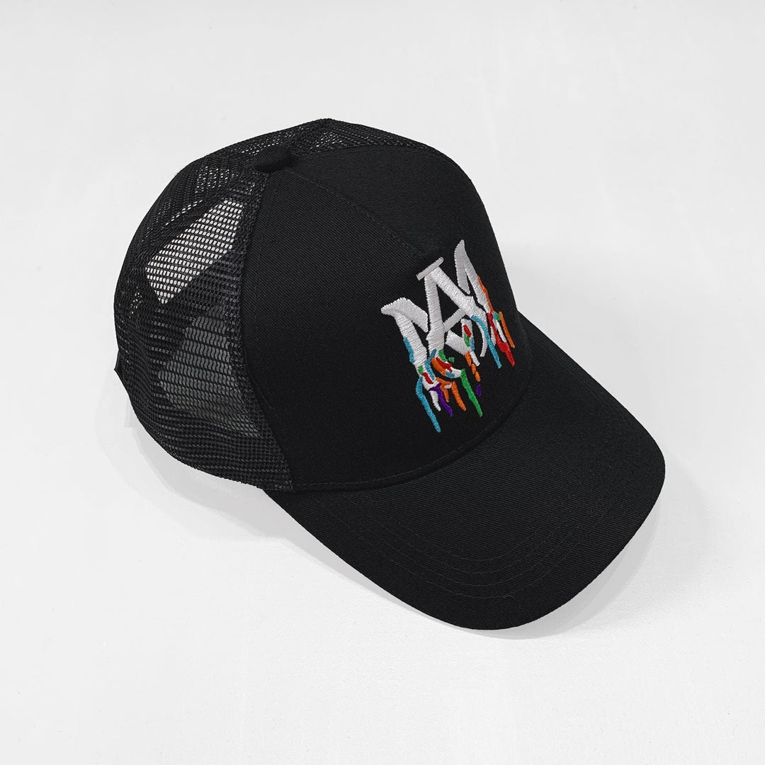 Luxuriöse Amiri Designer Baseballkappe Schwarz – Stilvoller Streetwear-Look mit Logo