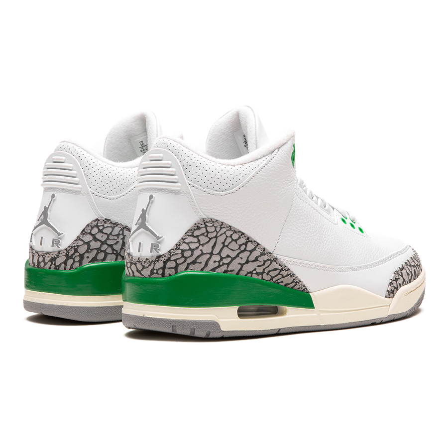 Air Jordan 3 "Lucky Green" Damen Sneaker: Ikonischer Stil und Komfort
