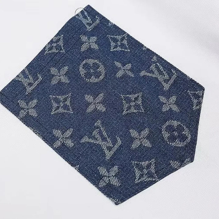 Luxuriöses Louis Vuitton Herren T-Shirt – Ikonisches Monogramm Design Baumwolle