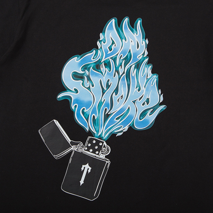 Trapstar Decodiertes Ice Lighter T-Shirt: Stylisches Baumwoll-Shirt für Urbane Mode