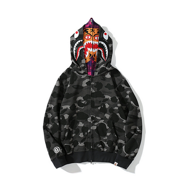 Exklusiver BAPE Affenkopf Logo Hoodie – Premium Streetwear Baumwoll-Komfort für Stilbewusste