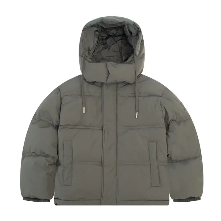 AMI Paris Graue Pufferjacke: Stylisch, Warm, Vielseitig für Herren