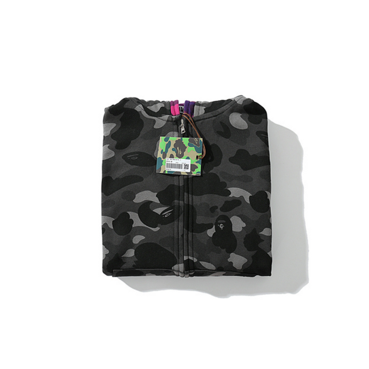 Exklusiver BAPE Affenkopf Logo Hoodie – Premium Streetwear Baumwoll-Komfort für Stilbewusste