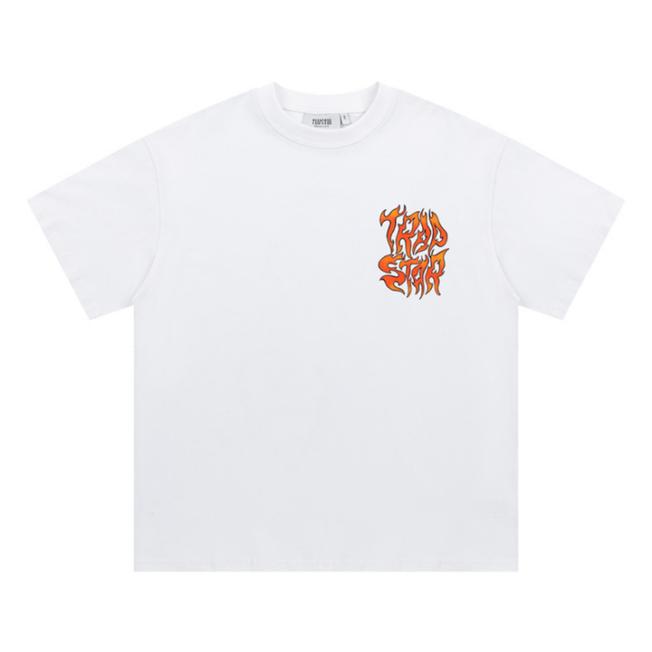 Trapstar Decoded Fire Lighter T-Shirt: Exklusives Streetwear Baumwoll-Shirt mit Grafik