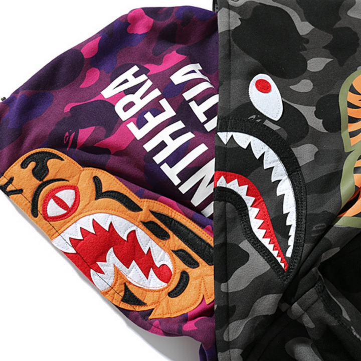 Exklusiver BAPE Affenkopf Logo Hoodie – Premium Streetwear Baumwoll-Komfort für Stilbewusste
