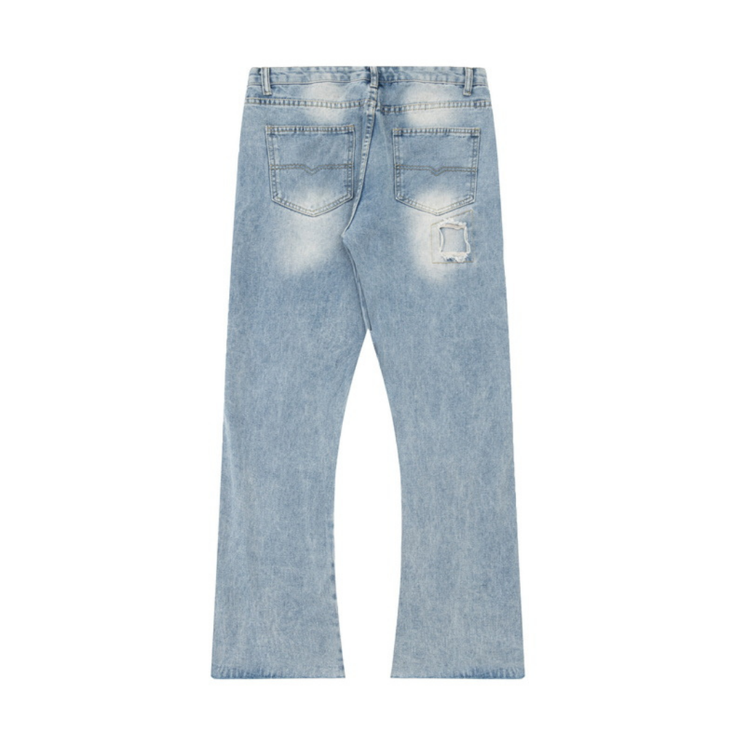 Gallery Dept. Künstlerische Handbemalte Jeans: Einzigartiger Streetwear Denim mit Farbklecksen