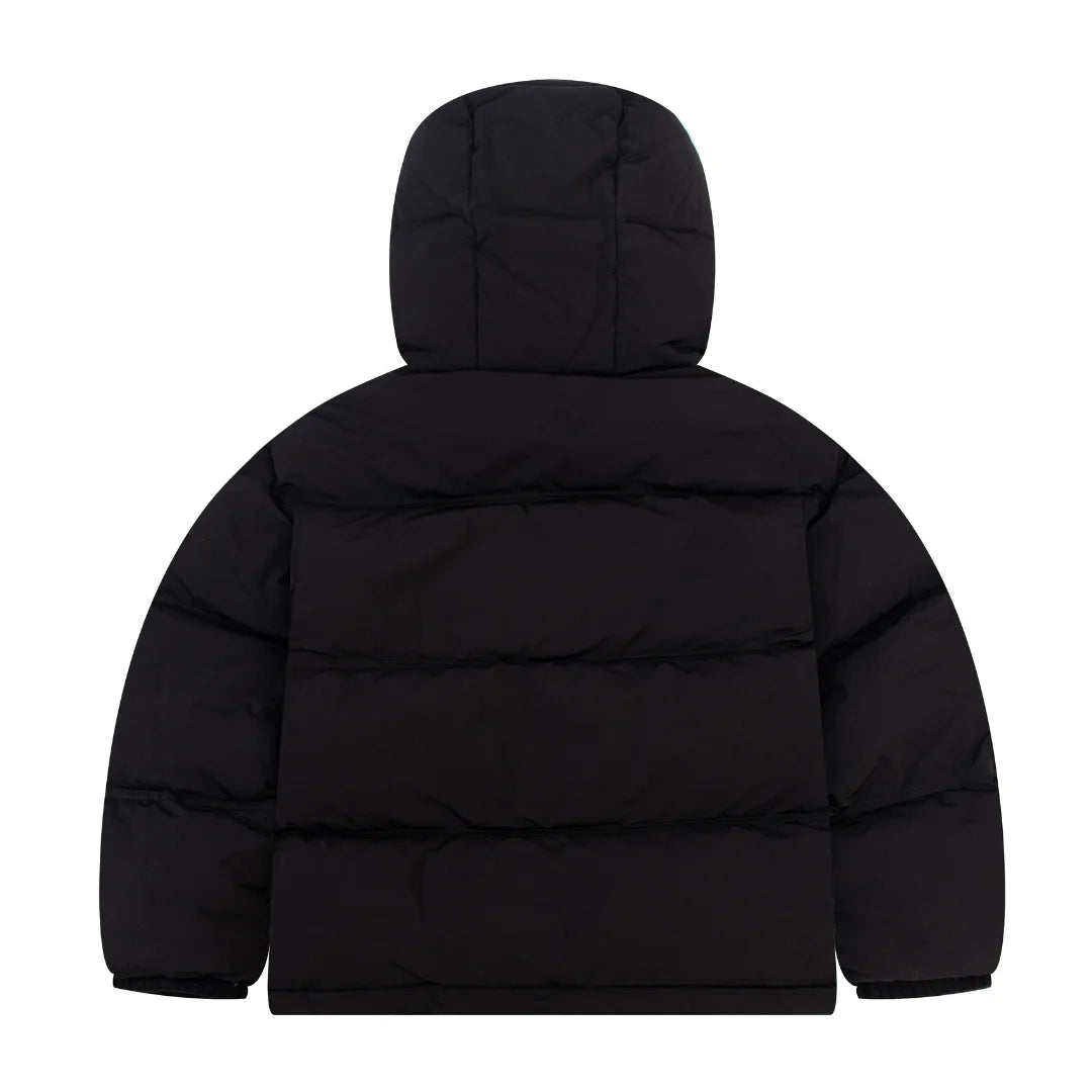 AMI Paris Schwarze Pufferjacke Herren Warmer Wintermantel Stilvoll Elegant Luxusmode