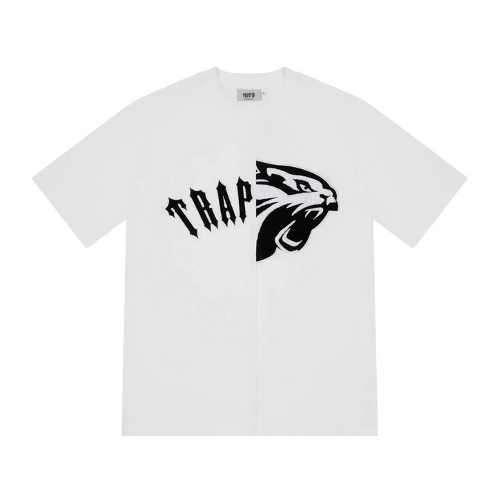 Trapstar Shooters Kurzarm-Set Weiß Grau – Stilvolles Streetwear-Outfit für Herren