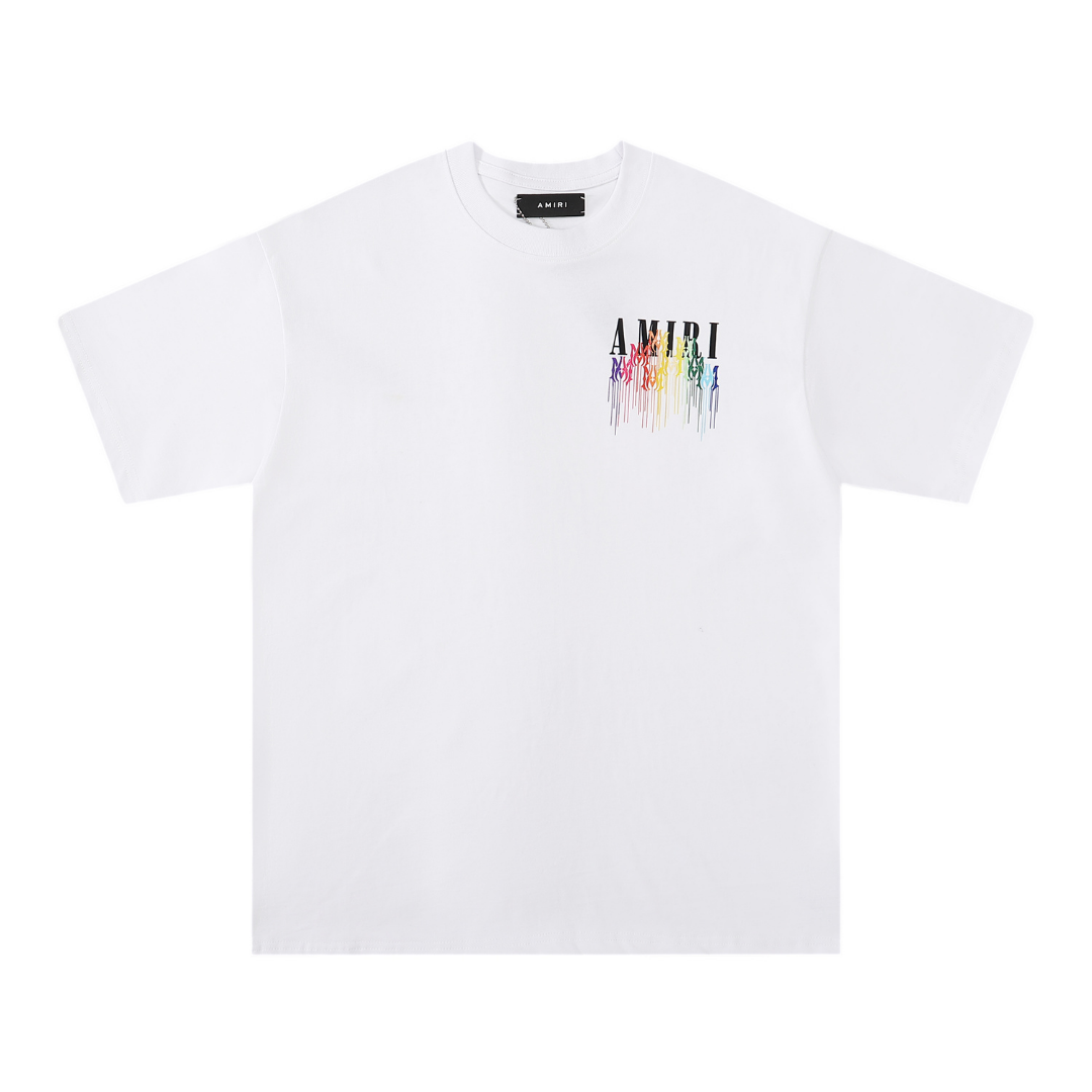 Amiri M.A. Drip Collage T-Shirt: Exklusives Designer Baumwoll-Oberteil für Herren