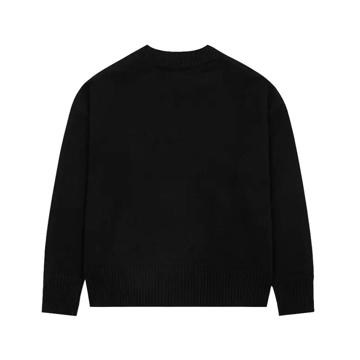 AMI Paris Premium Strickpullover Unisex Logo Stickerei Elegantes Design