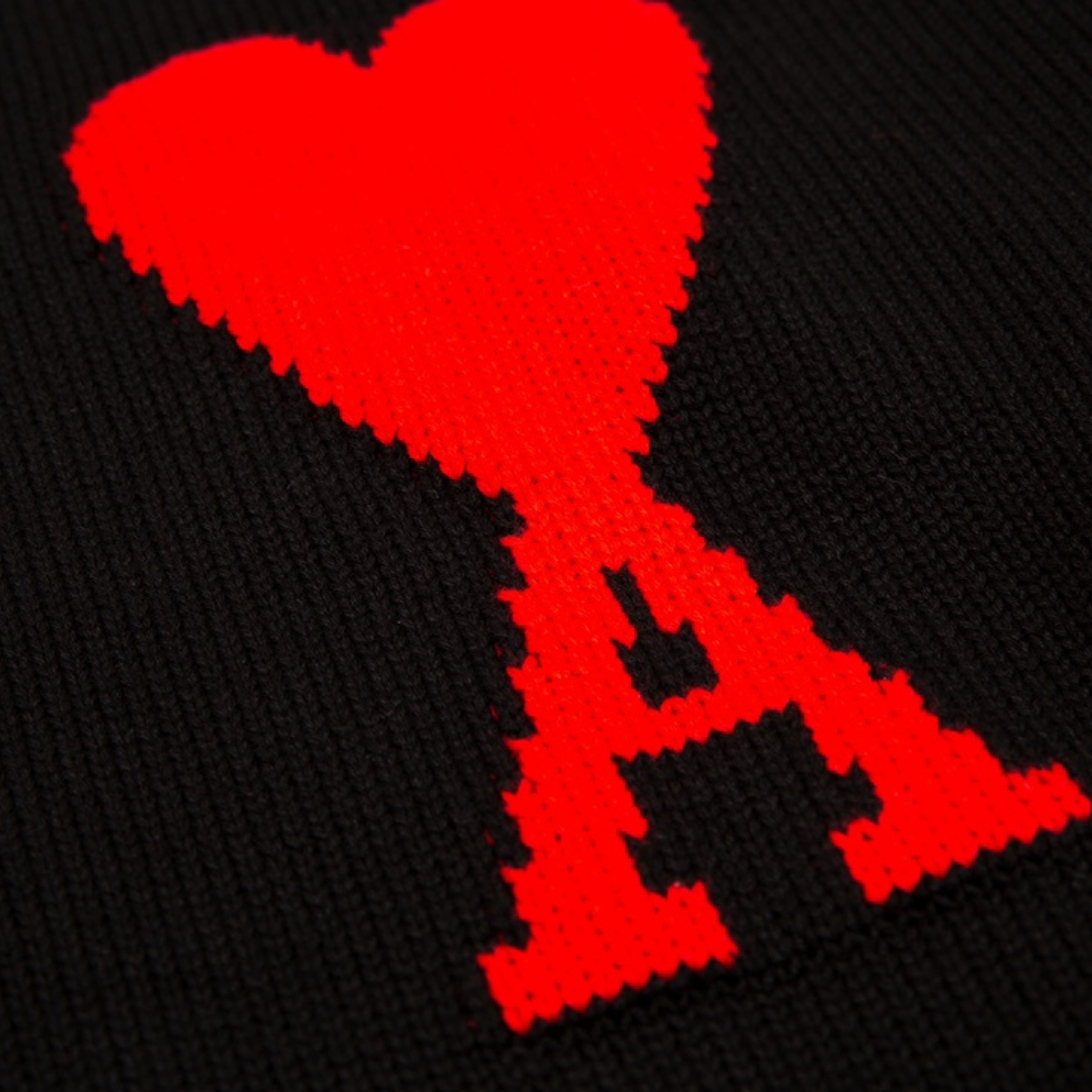 AMI Paris Premium Strickpullover Unisex Logo Stickerei Elegantes Design
