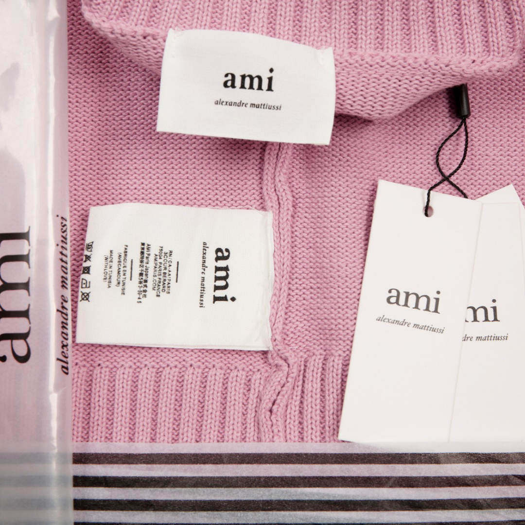AMI Paris Unisex Designer Pullover – Eleganter, Zeitloser Strickpullover für Stilbewusste