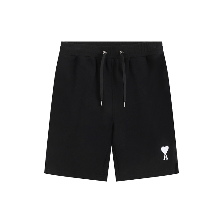 AMI Paris Herren Shorts: Stylisch, Bequem, Hochwertige Baumwolle, Vielseitig, Schwarz/Weiß
