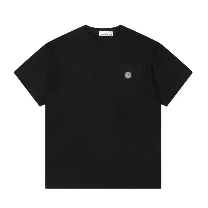 Stone Island Herren T-Shirt: Luxuriöses Baumwoll-Design mit Kompass-Patch