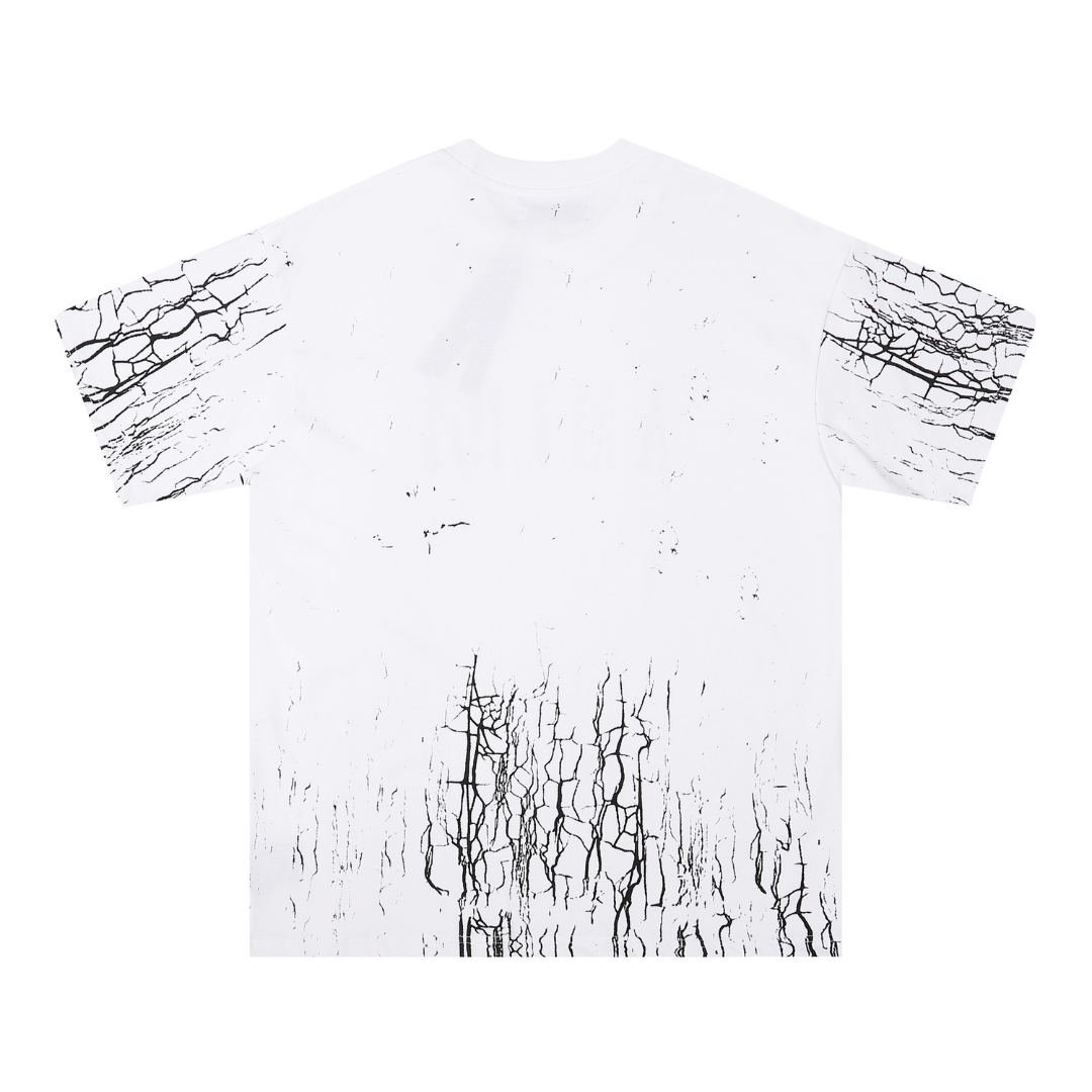 Amiri Paint Splatter T-Shirt Herren Designer Baumwolle Streetwear Kunst Motiv