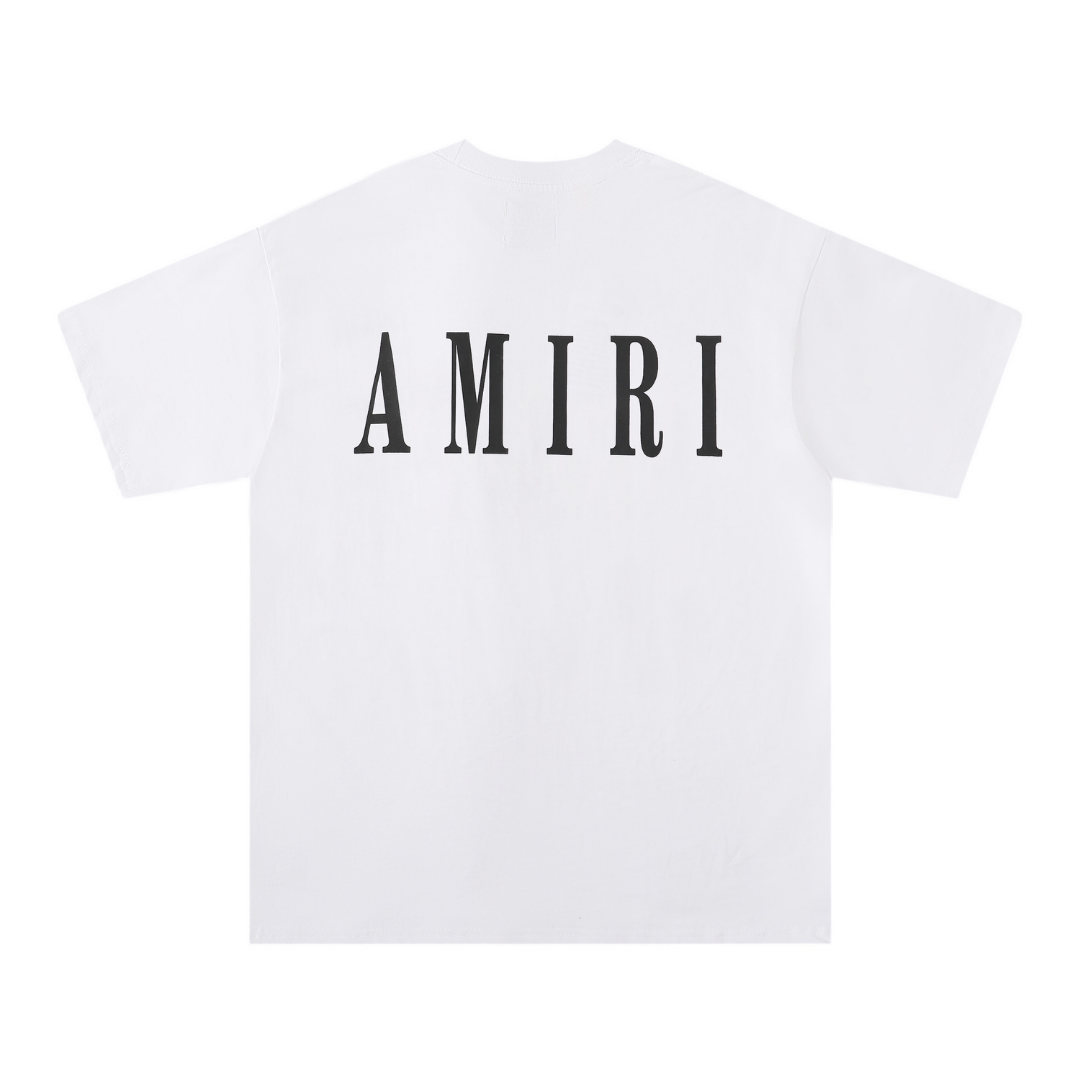 Amiri Luxus Logo T-Shirt Herren Schwarz Baumwolle Designer Streetwear Stil