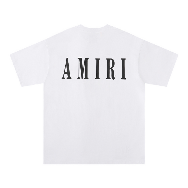 Amiri Luxus Logo T-Shirt Herren Schwarz Baumwolle Designer Streetwear Stil