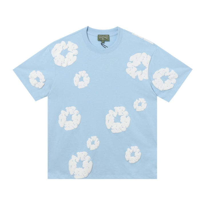 Denim Tears Himmelblaues Kurzarm-Set: Exklusiver Sommer-Style mit Komfort und Design