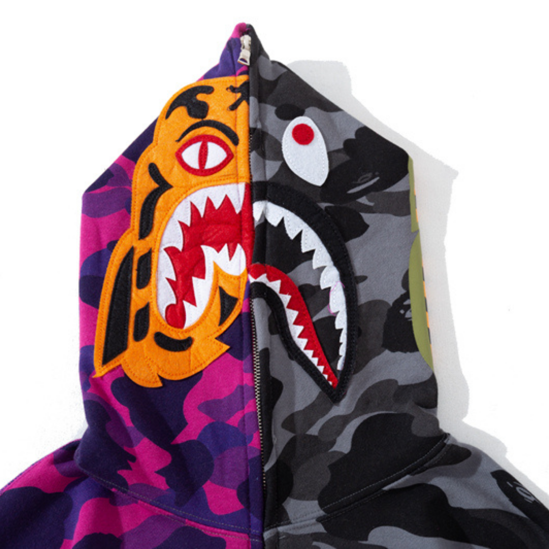 Exklusiver BAPE A Bathing Ape Streetwear Hoodie – Bequemer Japanischer Kapuzenpullover