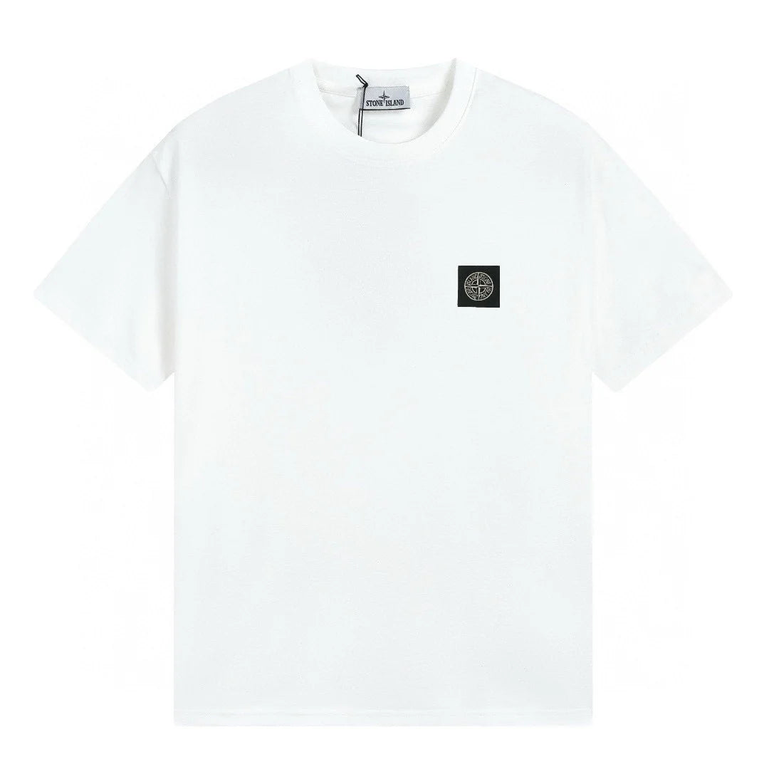 Exklusives Stone Island Herren T-Shirt: Premium Baumwolle, Ikonisches Kompass-Patch, Urban