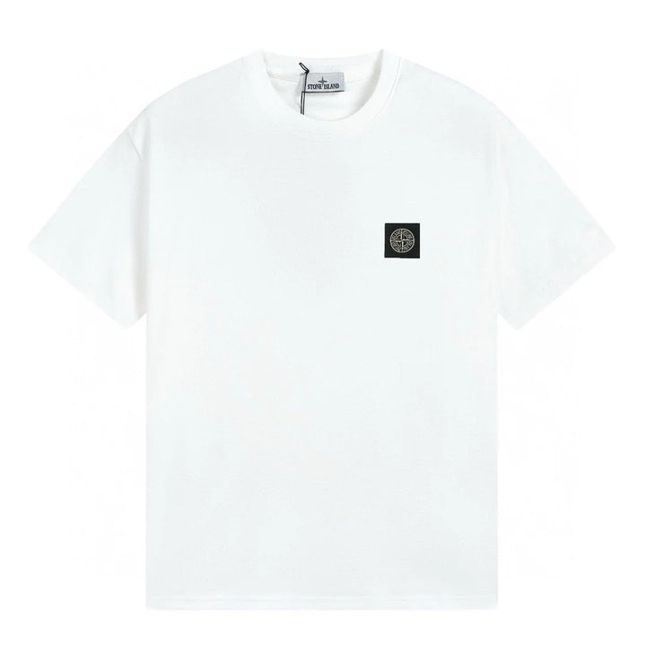 Exklusives Stone Island Herren T-Shirt: Premium Baumwolle, Ikonisches Kompass-Patch, Urban