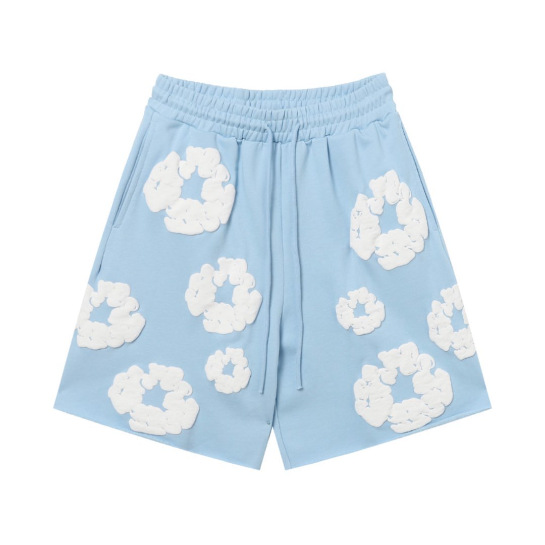 Denim Tears Himmelblaues Kurzarm-Set: Exklusiver Sommer-Style mit Komfort und Design
