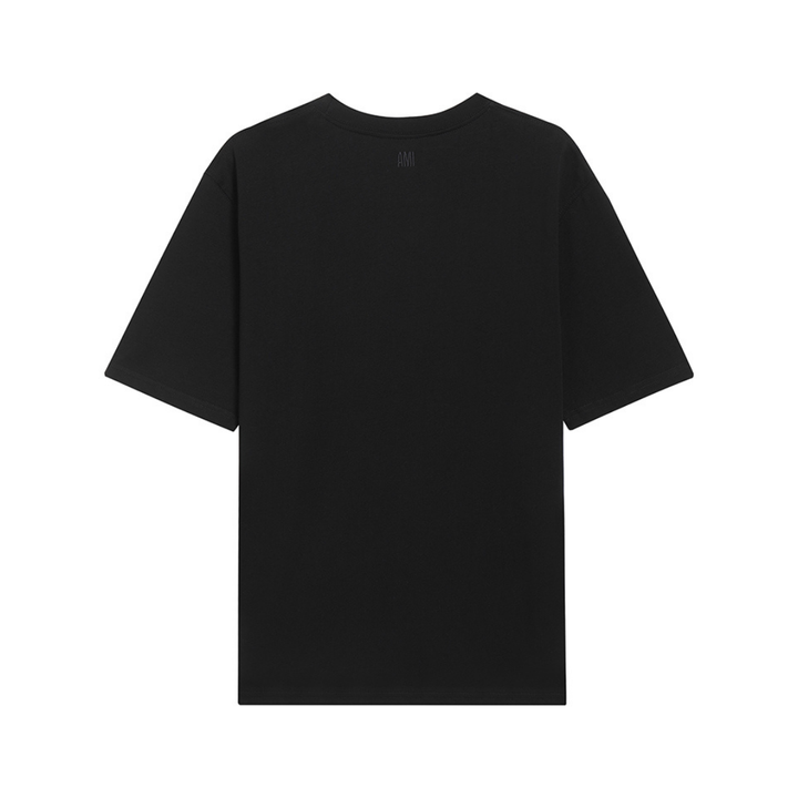 AMI Paris Herz-Logo T-Shirt - Premium Baumwolle, Bequem, Stilvoll für Unisex