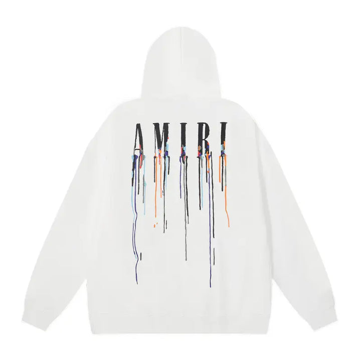 Amiri Luxus Farbklecks Kapuzenpullover – Streetwear Design für Herren