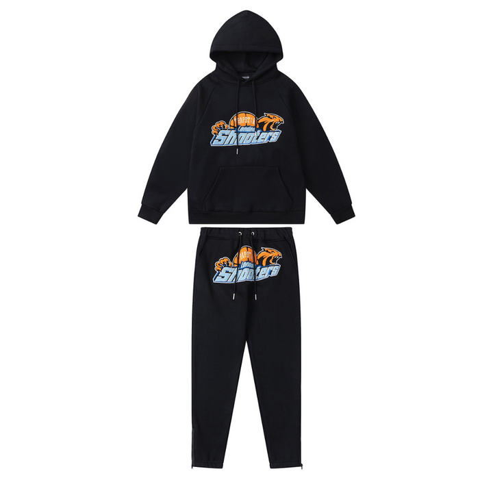Stylischer Trapstar London Shooters Trainingsanzug Schwarz Orange – Komfort & Streetwear