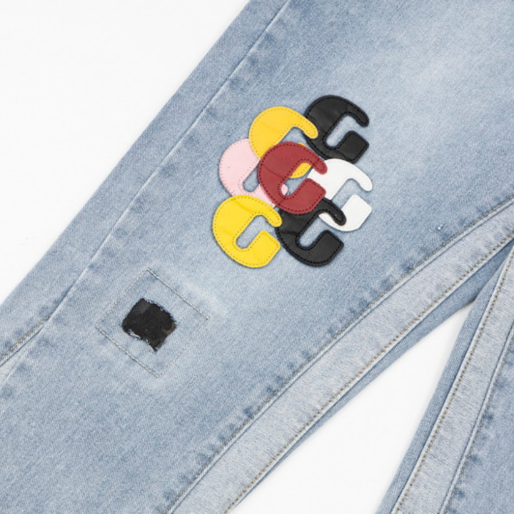 Einzigartige Gallery Dept. Handbemalte Jeans: Künstlerischer Streetwear-Style für Individualisten