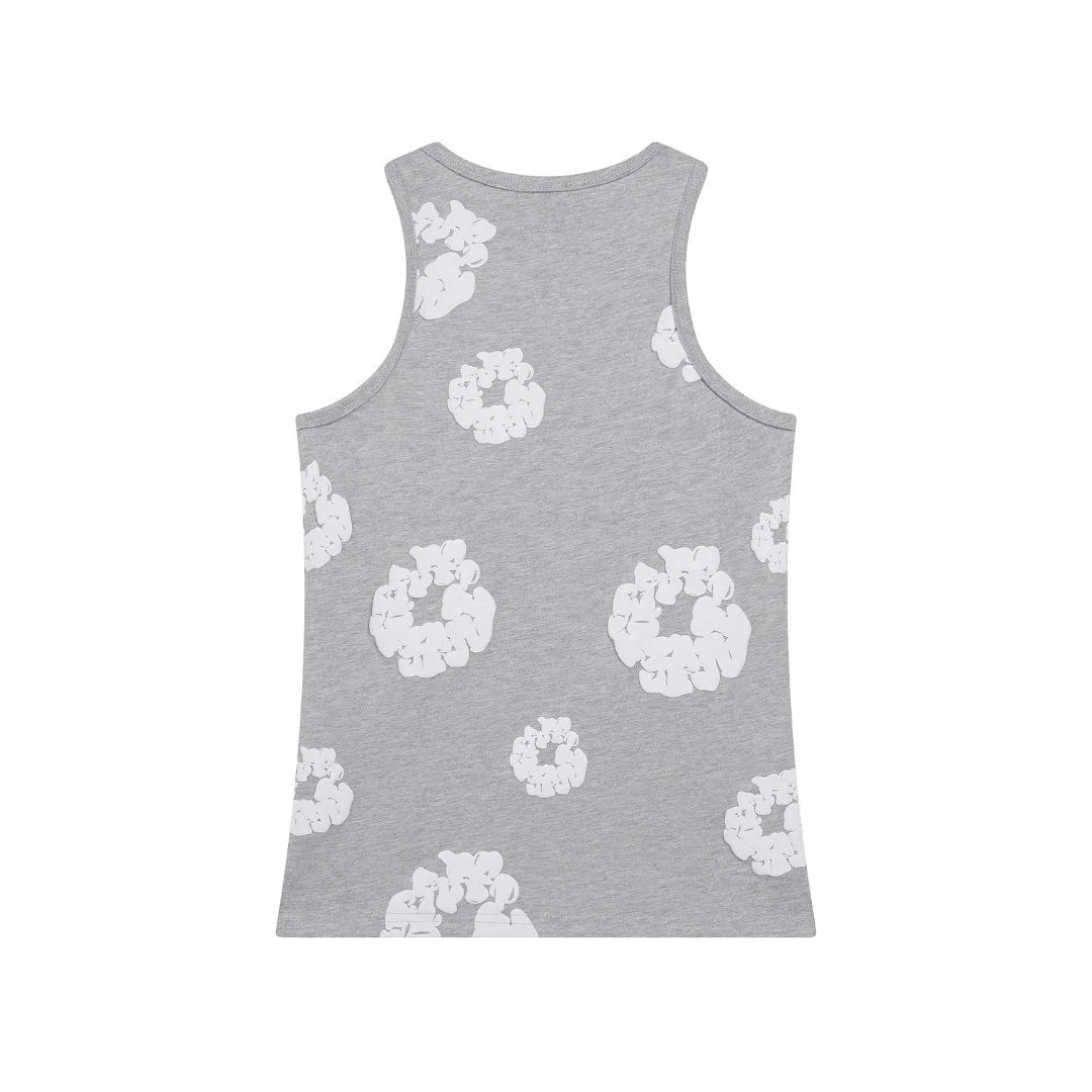 Denim Tears Graues Tanktop: Bequem, Stilvoll, Modern – Hochwertiges Baumwoll-Design