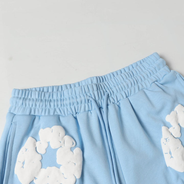 Denim Tears Himmelblaues Kurzarm-Set: Exklusiver Sommer-Style mit Komfort und Design
