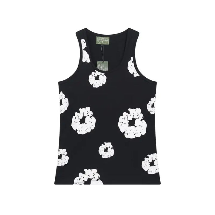 Denim Tears Schwarzes Baumwoll-Tanktop für Herren - Stilvoll & Modern