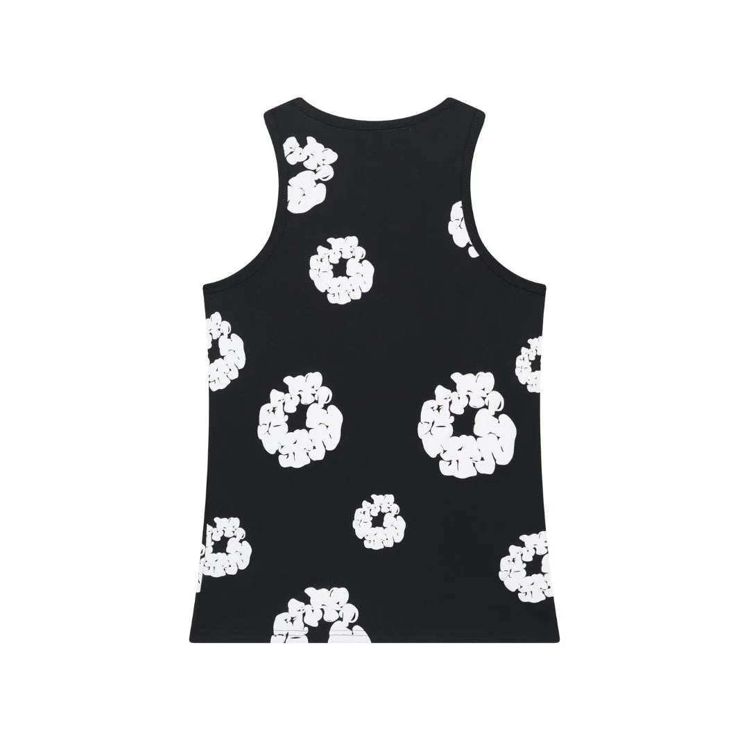 Denim Tears Schwarzes Baumwoll-Tanktop für Herren - Stilvoll & Modern