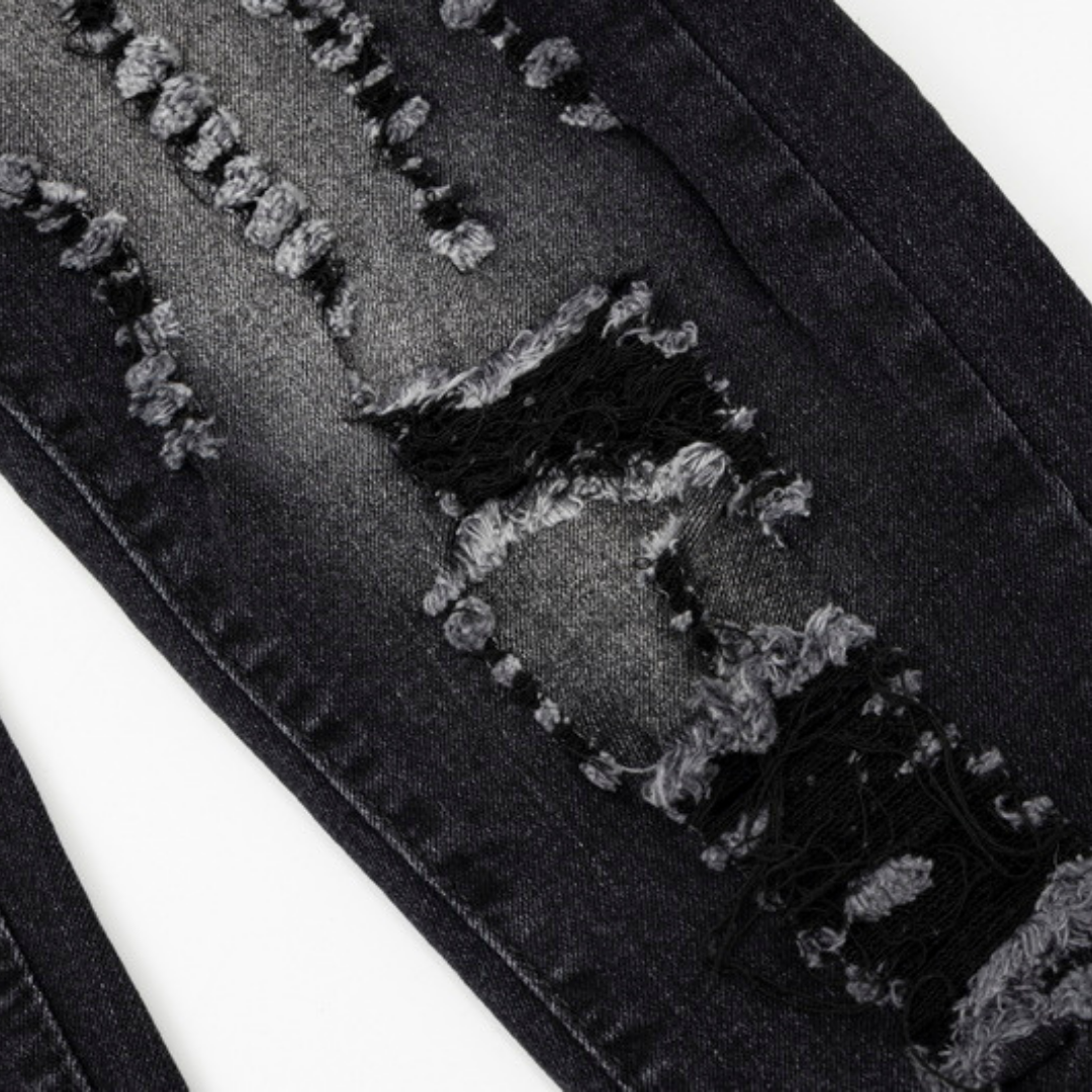 Gallery Dept. Bemalte Jeans: Einzigartiger Streetwear Denim mit Künstlerischen Details