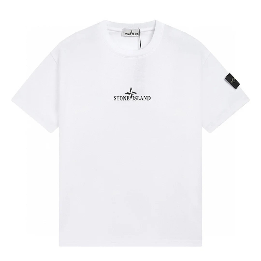 Stone Island Monogramm T-Shirt: Exklusives Herren Design aus Premium Baumwolle