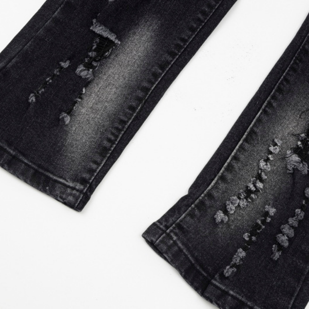 Gallery Dept. Bemalte Jeans: Einzigartiger Streetwear Denim mit Künstlerischen Details