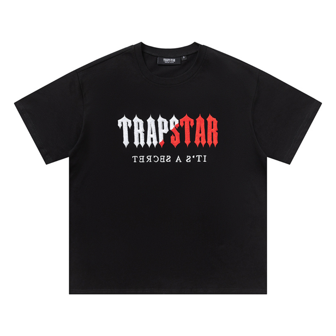 Trapstar Decoded Schwarzes Kurz-Set für Herren - Bequemes Streetwear Sommer-Outfit