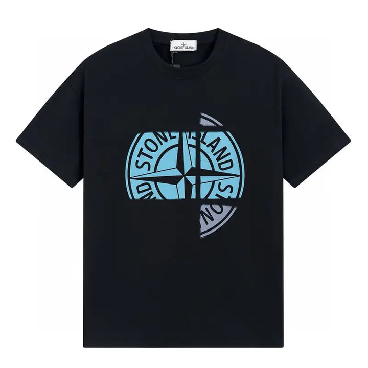 Stone Island Monochromes T-Shirt: Premium Baumwolle, Klassischer Stil, Exklusives Patch-Design