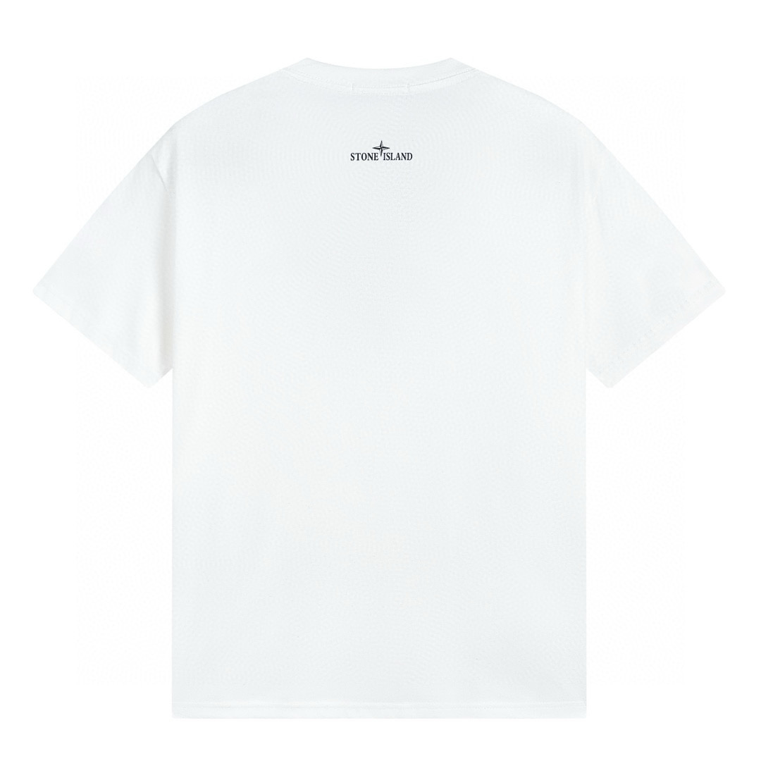 Stone Island Monochromes Herren T-Shirt – Premium Baumwolle, Ikonischer Stil, Exklusives Design