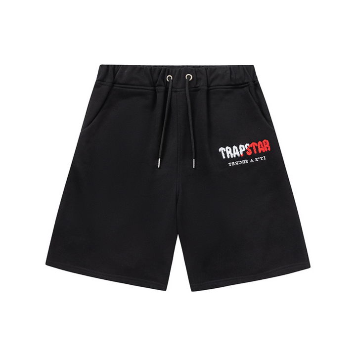 Trapstar Decoded Schwarzes Kurz-Set für Herren - Bequemes Streetwear Sommer-Outfit