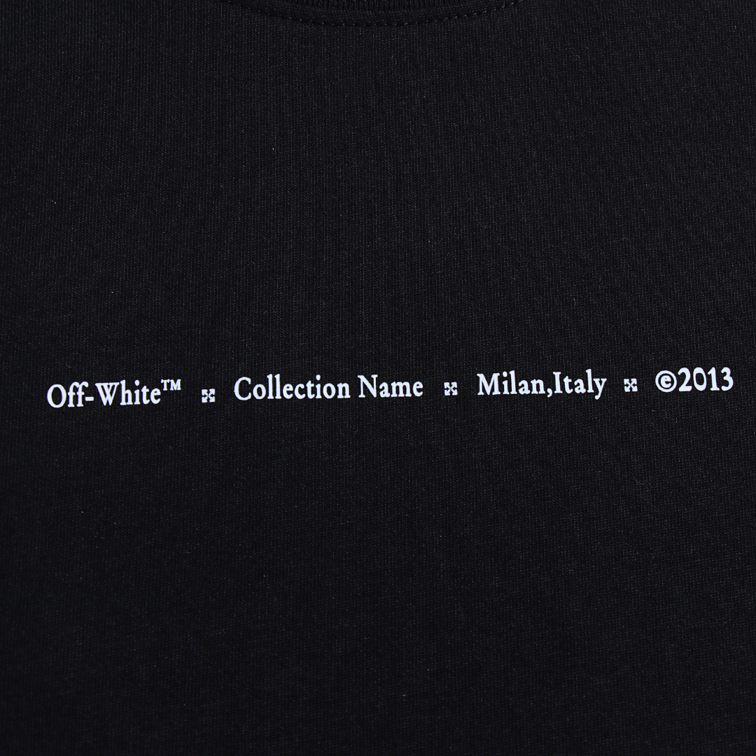 Off-White Monogramm Luxus Streetwear T-Shirt aus Baumwolle – Exklusives Design