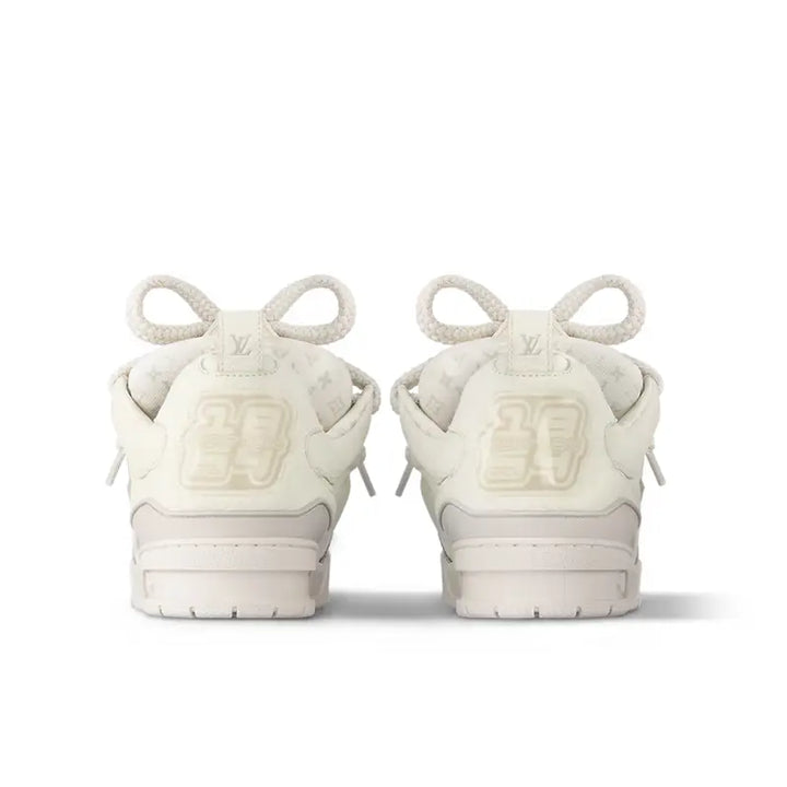 Louis Vuitton Skate Beige Sneaker: Luxuriöser Leder-Mesh Schuh, Stilvoll & Bequem