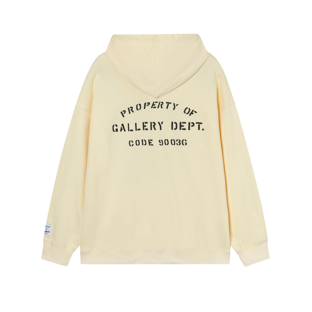 Gallery Dept. Oversized Handgefertigter Streetwear Hoodie – Einzigartige Kunst zum Tragen