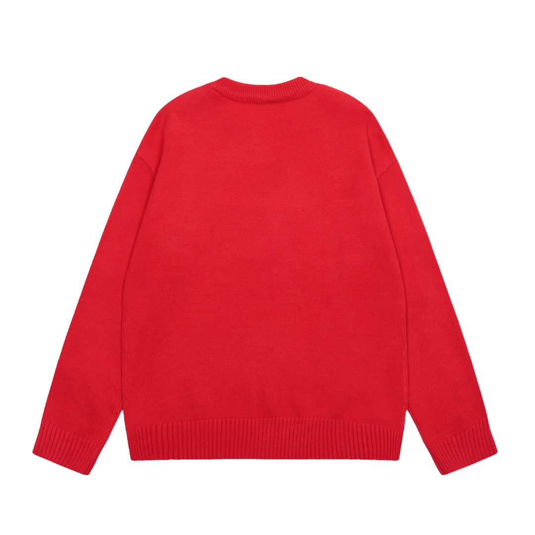 Eleganter AMI Paris Unisex Strickpullover – Zeitloser Komfort & Luxuriöser Stil