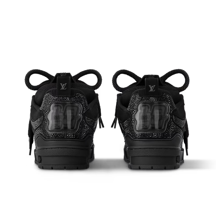 Exklusiver Louis Vuitton Skate Sneaker Schwarz Swarovski Kristalle Luxus Sportschuh
