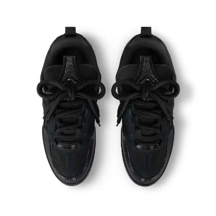 Exklusiver Louis Vuitton Skate Sneaker Schwarz Swarovski Kristalle Luxus Sportschuh