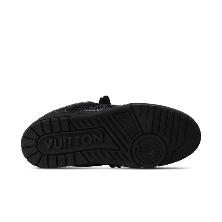Exklusiver Louis Vuitton Skate Sneaker Schwarz Swarovski Kristalle Luxus Sportschuh