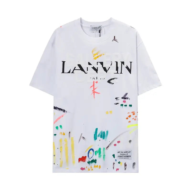 LNVN x Gallery Dept. Paint T-Shirt: Künstlerisches Unisex-Design mit einzigartigen Farbspritzern